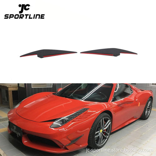 Carbon Fiber Front Car Canards for Ferrari 458 Speciale Coupe 2-Door 2014-2015